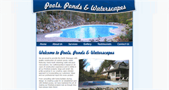 Desktop Screenshot of poolspondsandwaterscapes.com